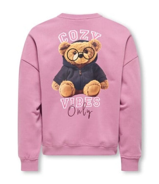 Kids ONLY winter sweater meisjes - roze - KogBila - oversize fit