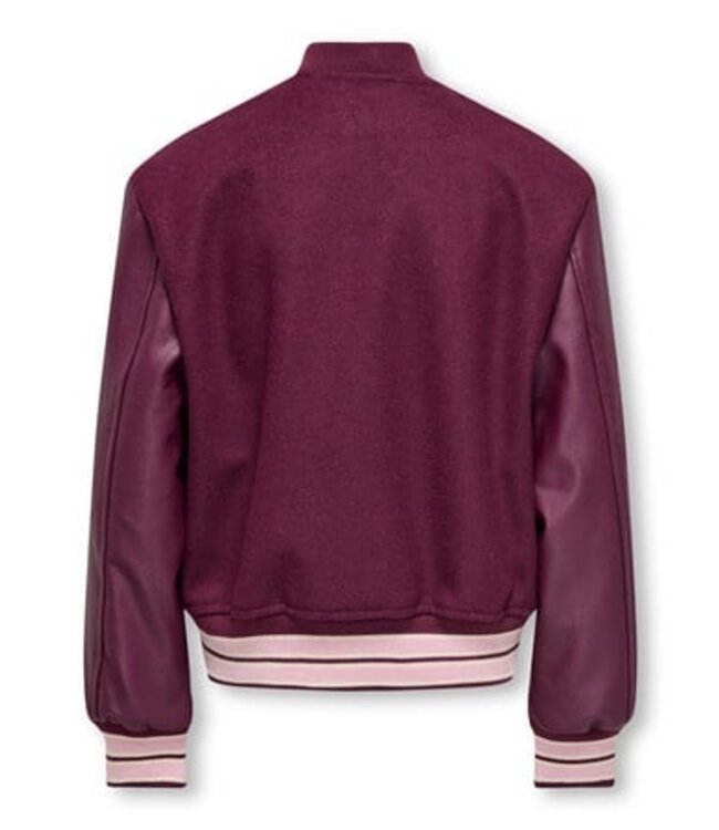 Kids ONLY winter bomberjack meisjes - paars - KogWestcoat