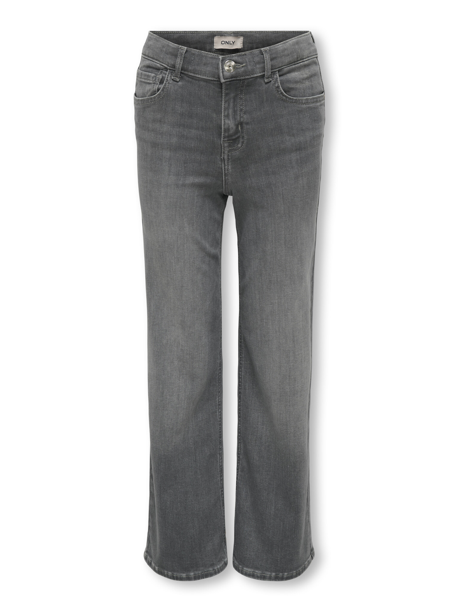 Kids ONLY winter jeansbroek meisjes - grijs - KogMadison - wide leg fit afbeelding