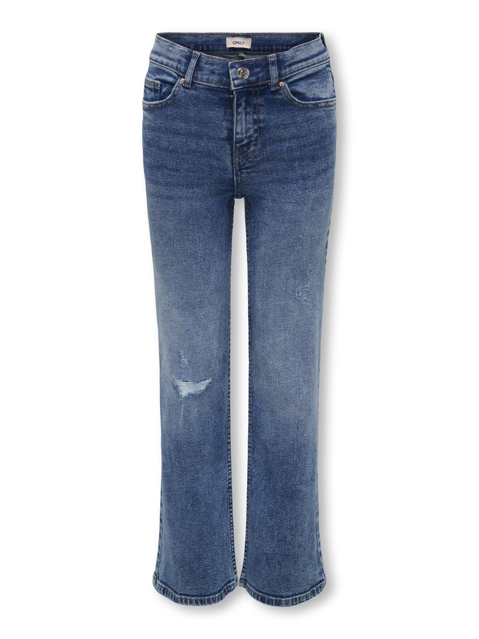 Kids ONLY winter jeansbroek meisjes - blauw - KogJuicy - wide leg fit afbeelding