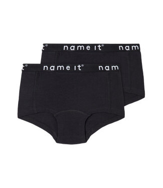 Name it winter ondergoed meisjes - zwart - 2p hipster - NkfHipster