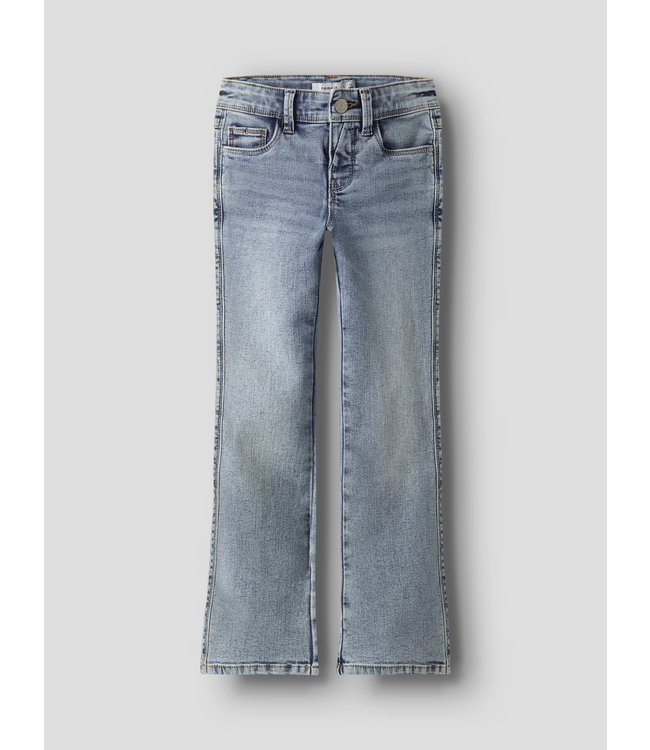 Name it winter jeansbroek meisjes - blauw - bootcut fit - NkfPolly