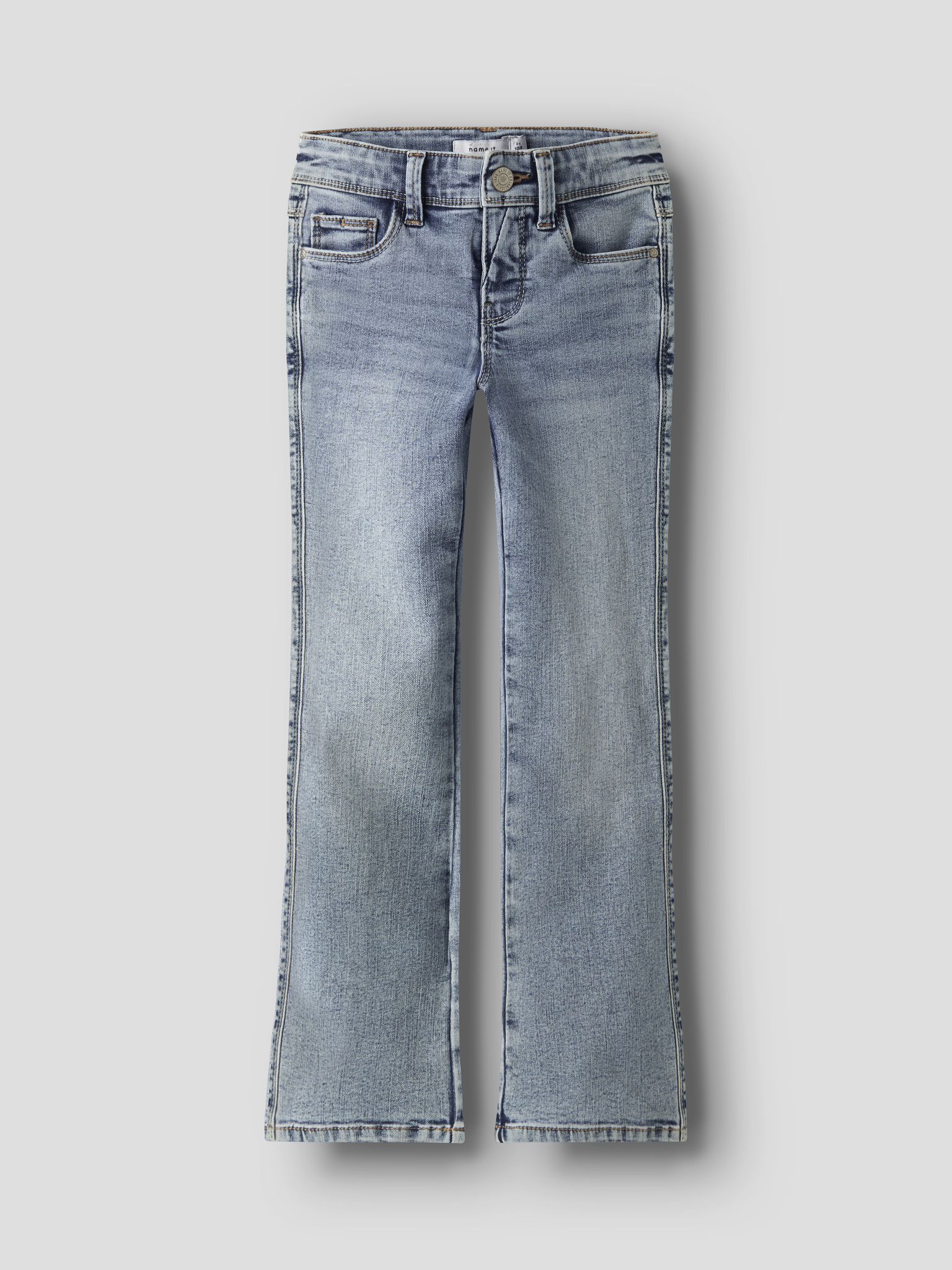 Name it winter jeansbroek meisjes - blauw - bootcut fit - NkfPolly afbeelding