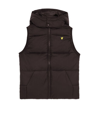 Lyle & Scott winter gilet jongens - zwart - gewatteerd