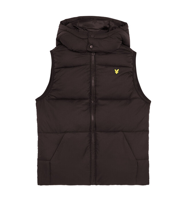 Lyle & Scott winter gilet jongens - zwart - gewatteerd