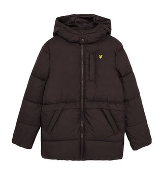 Lyle & Scott winter winterjas jongens - zwart - puffer, gewatteerd