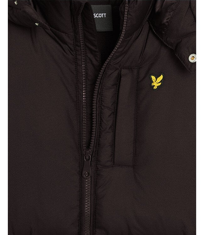 Lyle & Scott winter winterjas jongens - zwart - puffer, gewatteerd