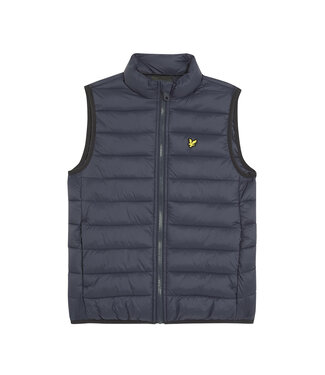 Lyle & Scott winter gilet jongens - donker navy blauw - gewatteerd