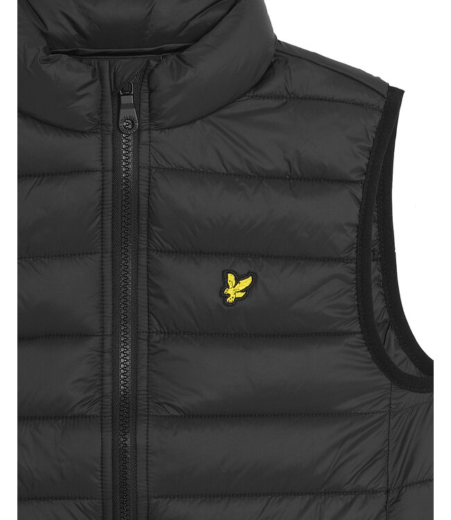Lyle & Scott winter gilet jongens - zwart - gewatteerd