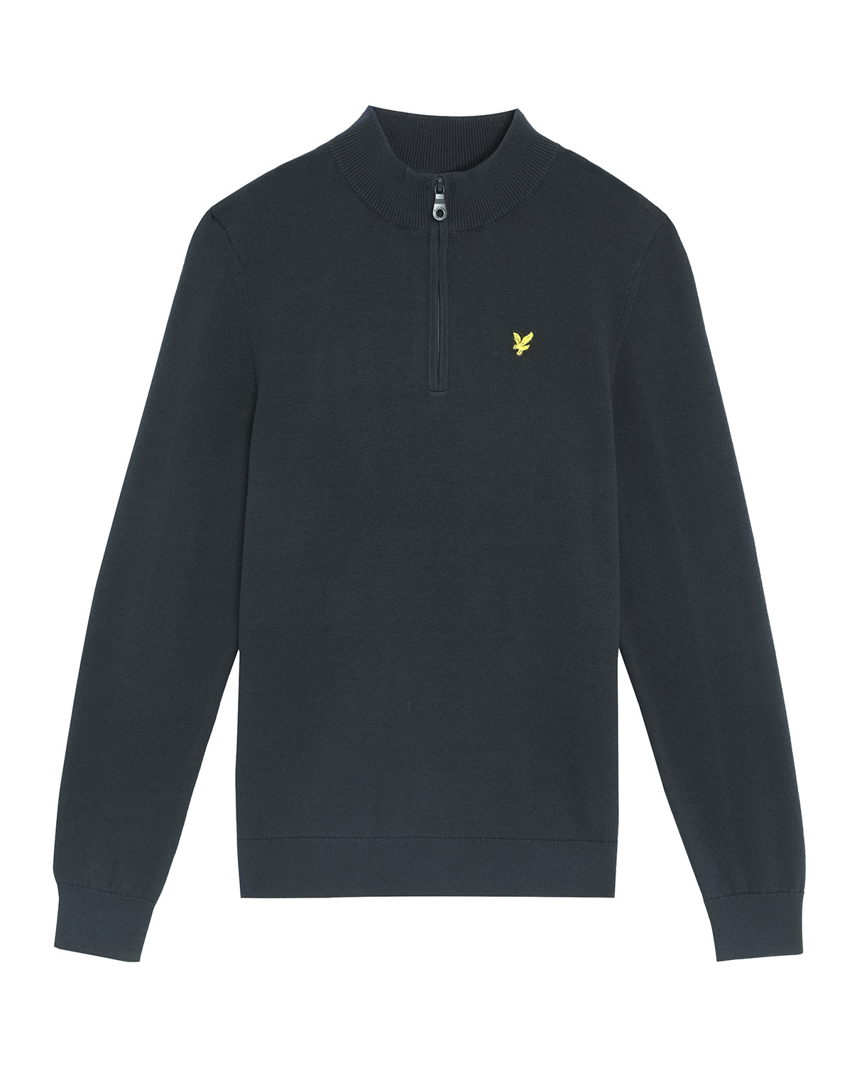 Lyle & Scott winter sweater jongens - donker navy blauw - 1/4 rits afbeelding