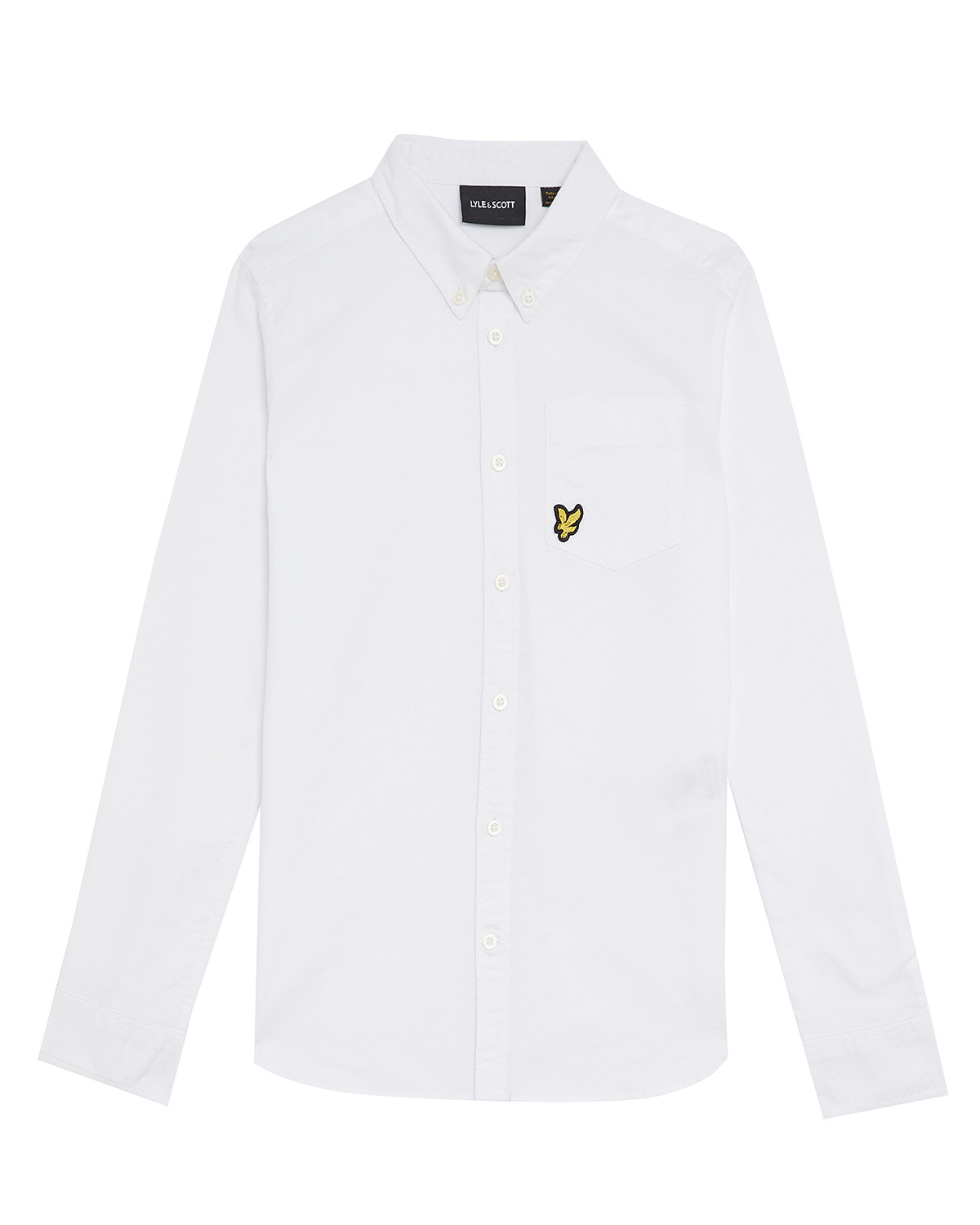 Lyle & Scott winter oxford blouse jongens - wit afbeelding