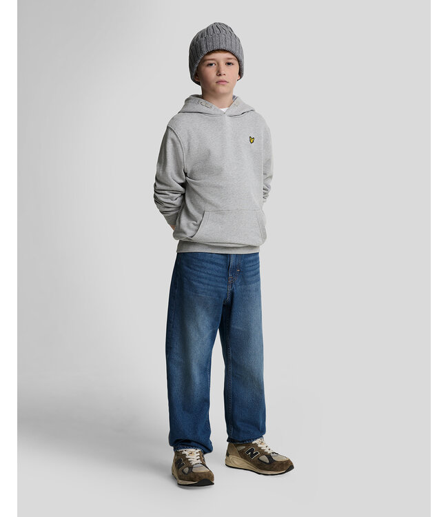 Lyle & Scott winter hoodie jongens - licht grijs
