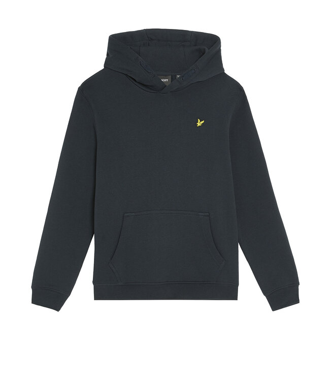 Lyle & Scott winter hoodie jongens - donker navy blauw - brush