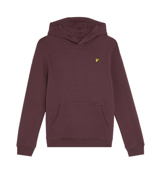 Lyle & Scott winter hoodie jongens - rood - brush