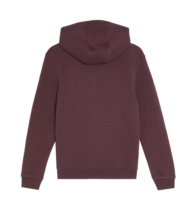 Lyle & Scott winter hoodie jongens - rood - brush