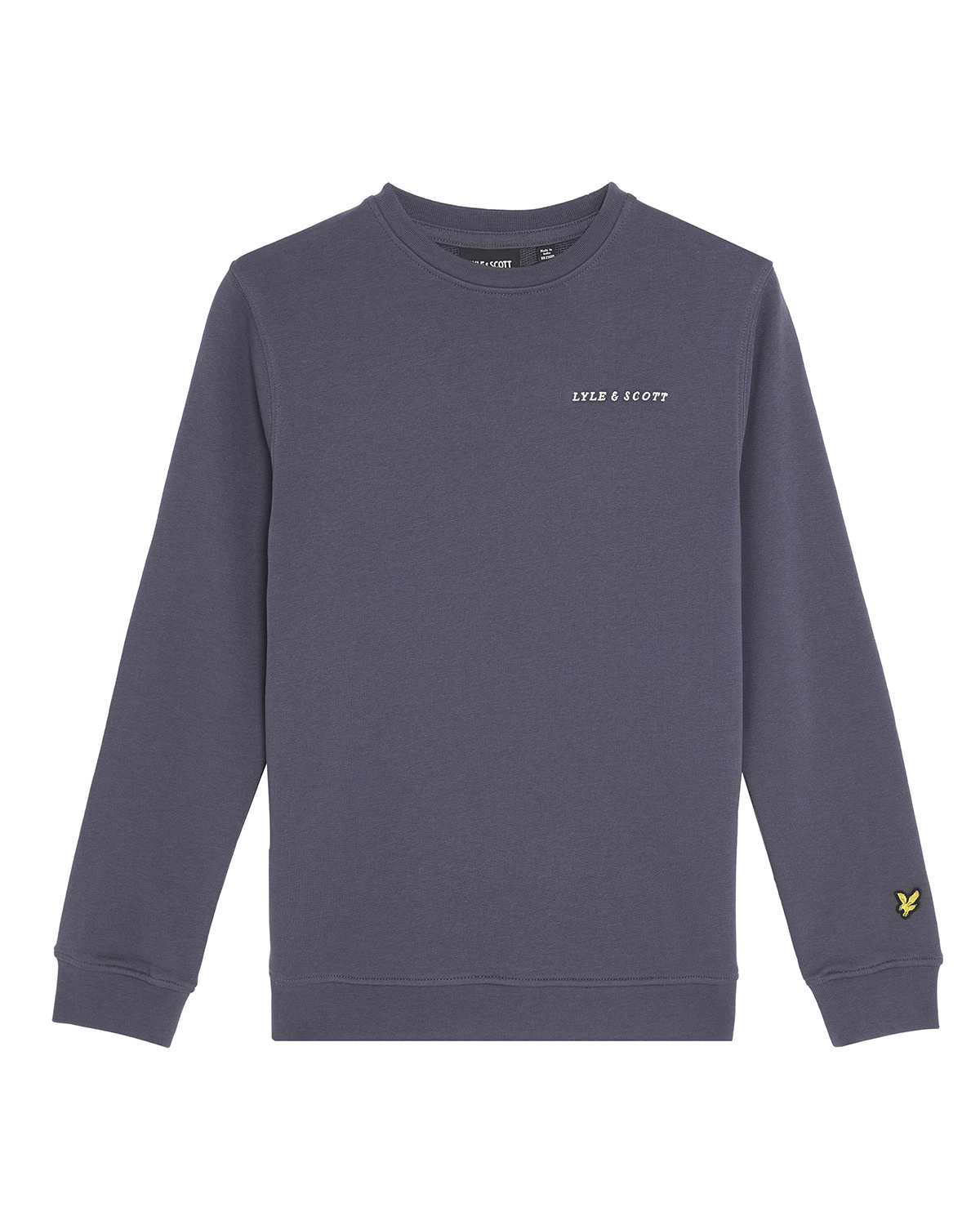 Lyle & Scott winter sweater jongens - donker blauw - Script afbeelding