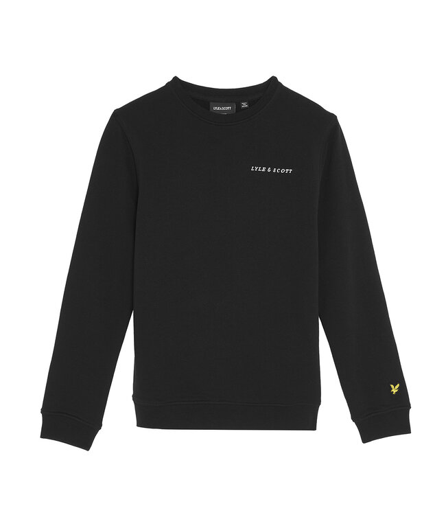 Lyle & Scott winter sweater jongens - zwart - Script