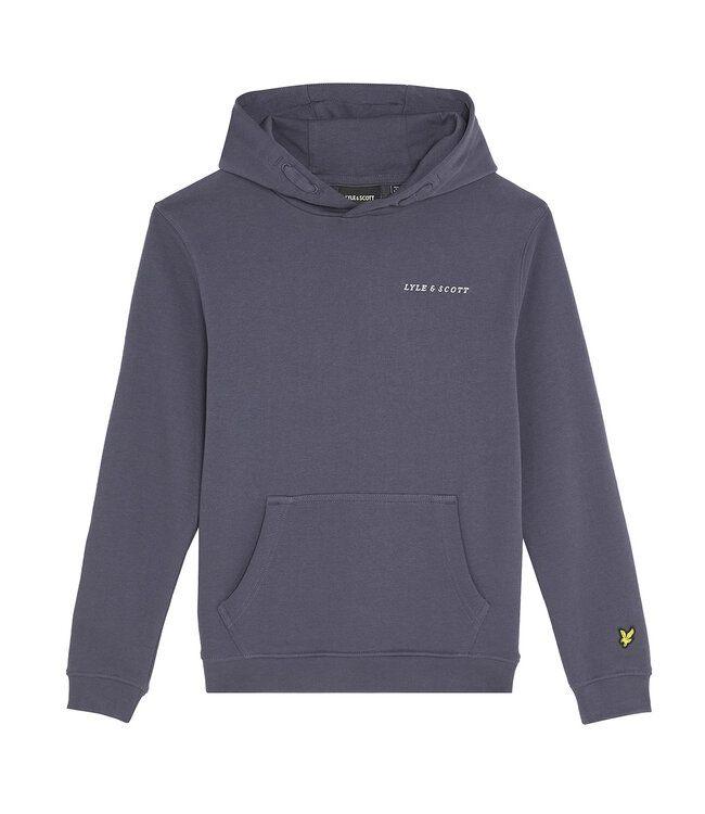 Lyle & Scott winter hoodie jongens - donker blauw - Script - geborduurd
