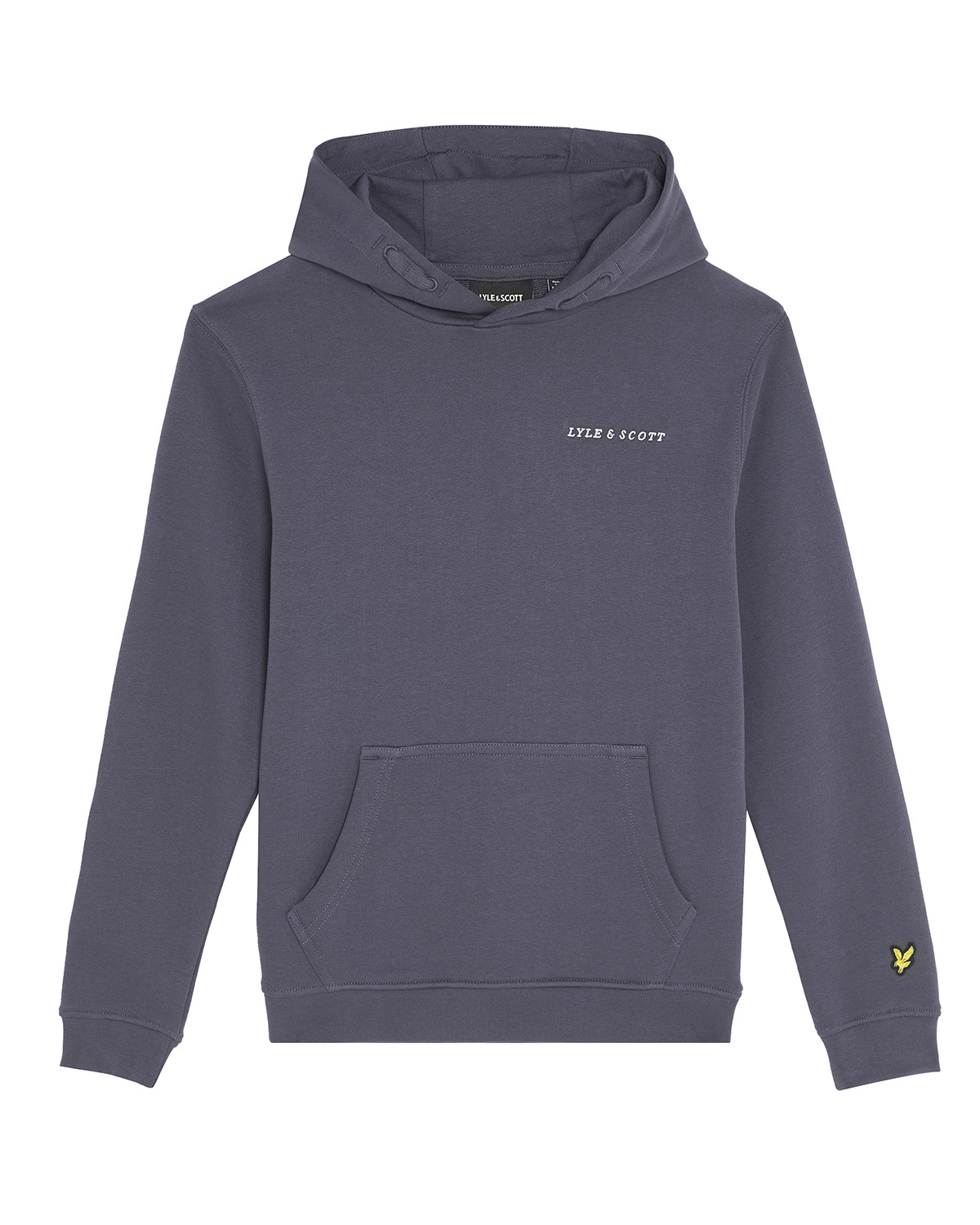 Lyle & Scott winter hoodie jongens - donker blauw - Script - geborduurd afbeelding