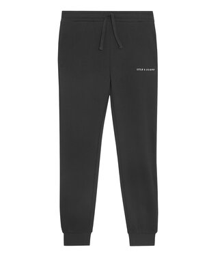 Lyle & Scott winter sweat broek jongens - zwart - Script - geborduurd
