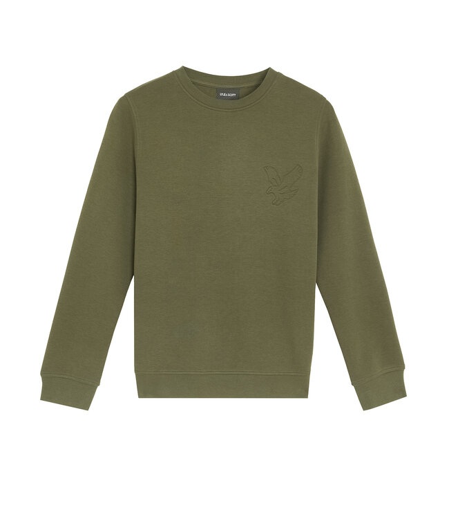 Lyle & Scott winter sweater jongens - donker groen - geborduurd