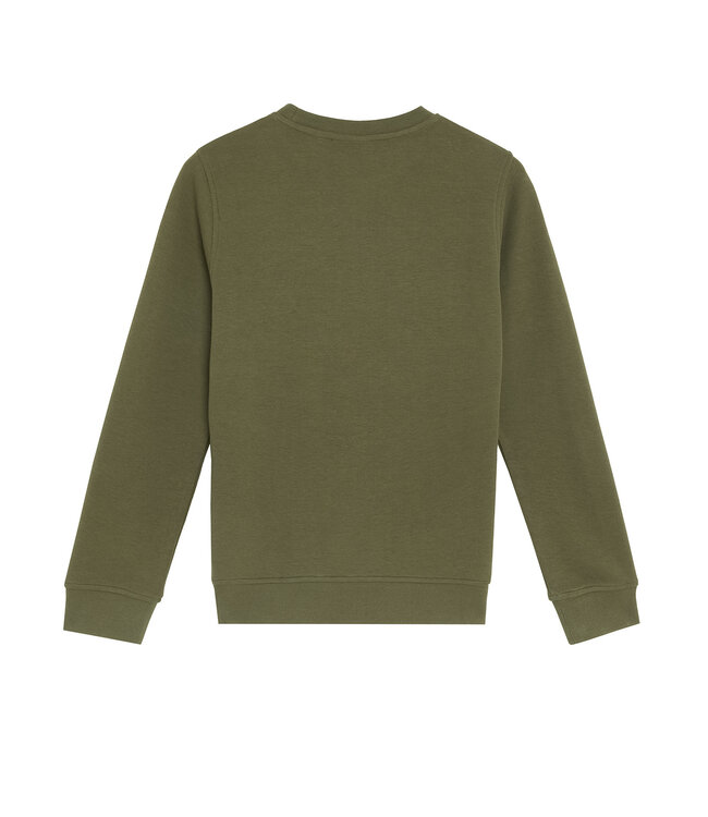 Lyle & Scott winter sweater jongens - donker groen - geborduurd
