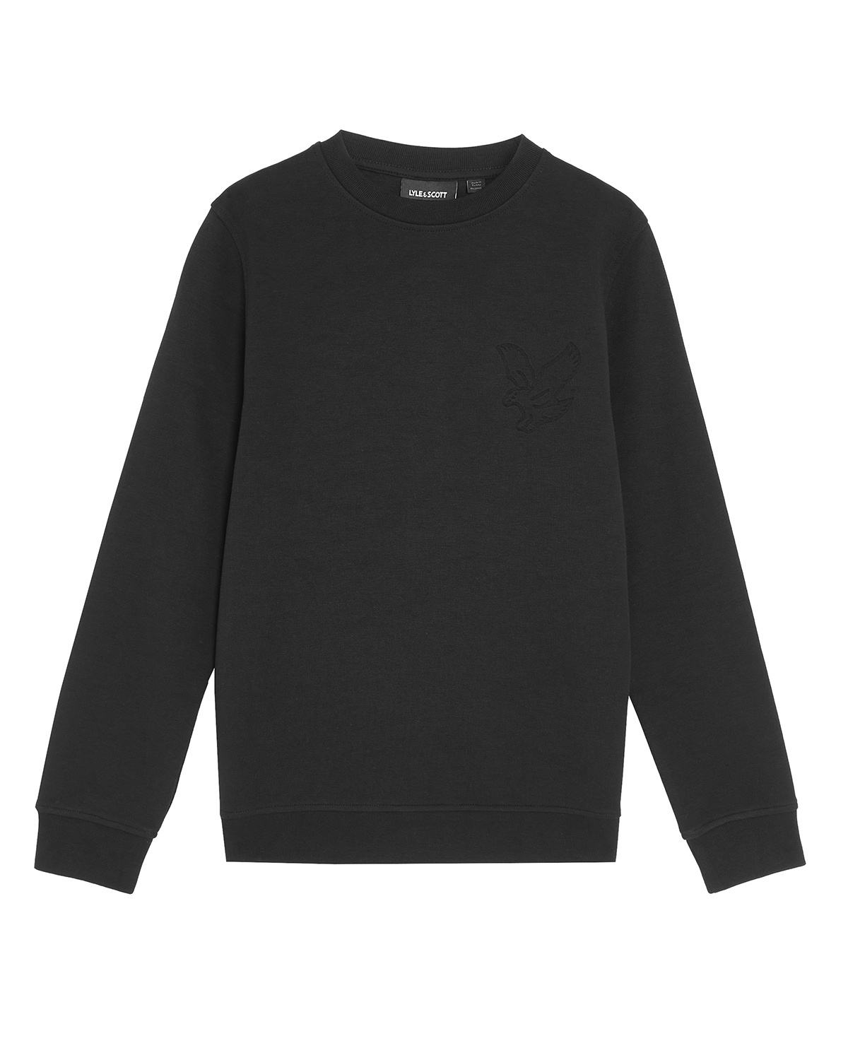 Lyle & Scott winter sweater jongens - zwart - geborduurd afbeelding