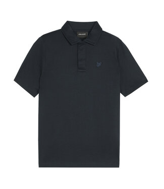 Lyle & Scott winter polo shirt jongens - donker navy blauw - Tonal