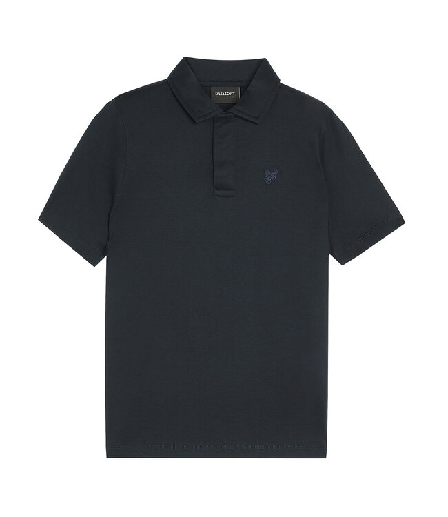 Lyle & Scott winter polo shirt jongens - donker navy blauw - Tonal