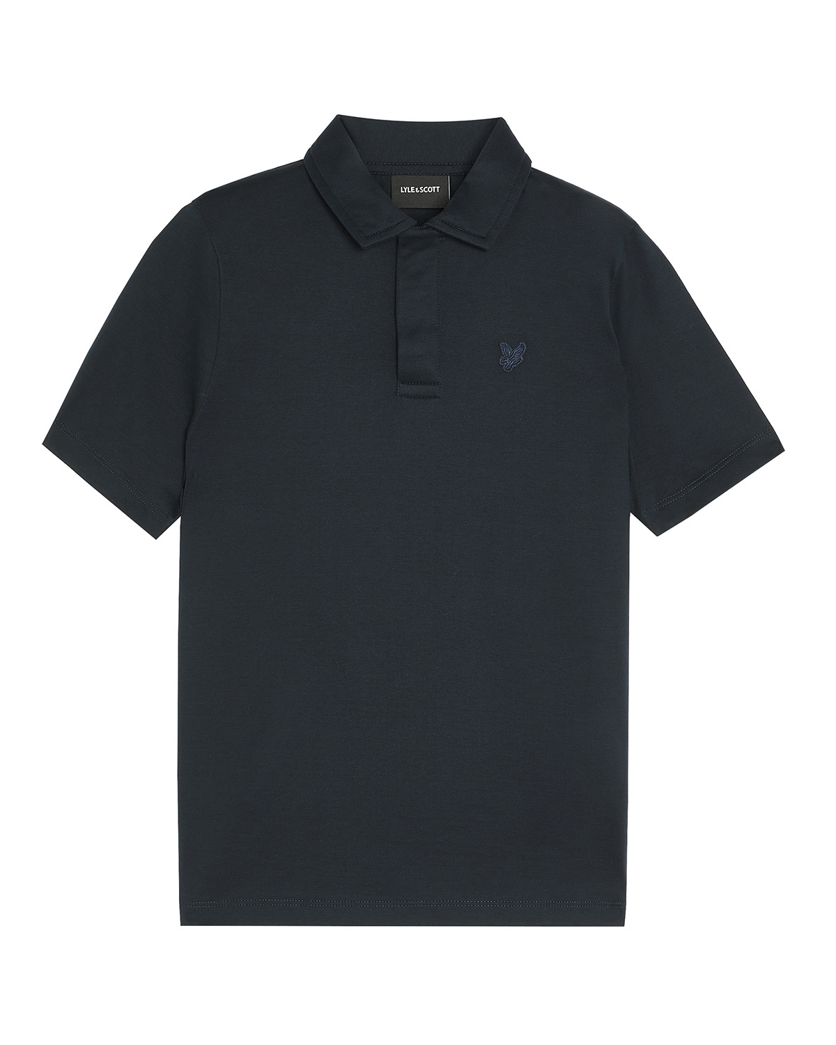Lyle & Scott winter polo shirt jongens - donker navy blauw - Tonal afbeelding