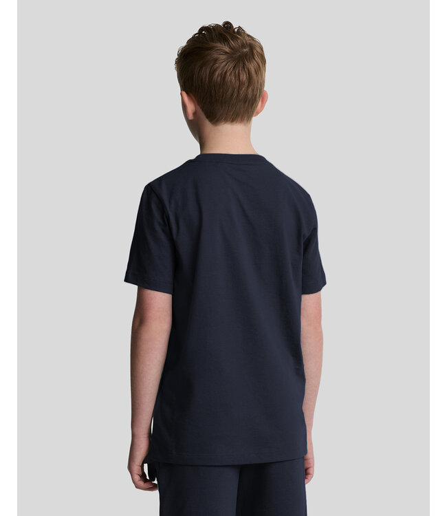 Lyle & Scott winter t-shirt jongens - navy blauw
