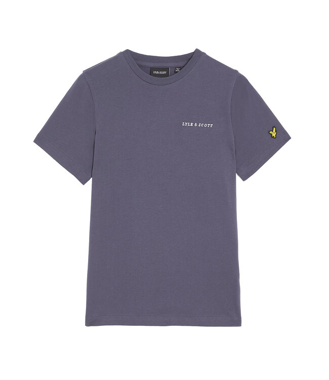 Lyle & Scott winter t-shirt jongens - donker blauw - geborduurd