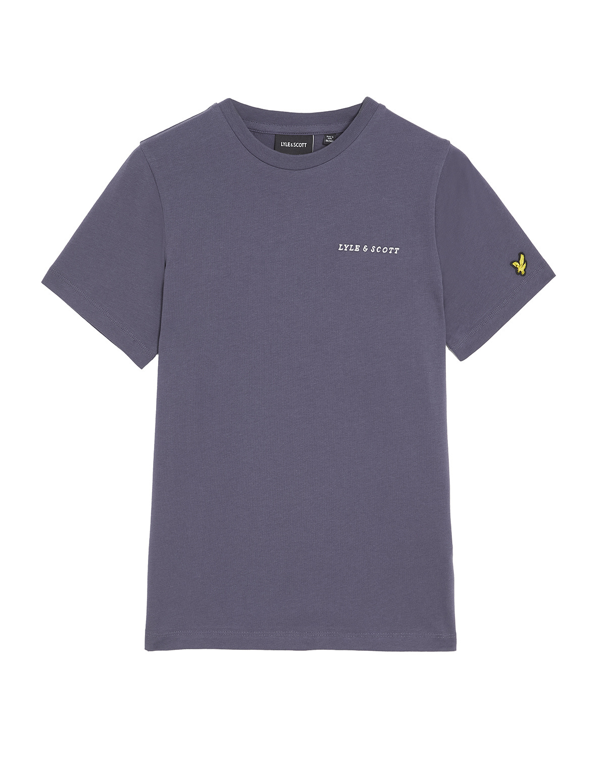 Lyle & Scott winter t-shirt jongens - donker blauw - geborduurd afbeelding