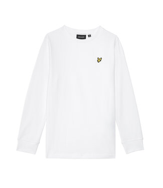 Lyle & Scott winter t-shirt jongens - wit - longsleeve
