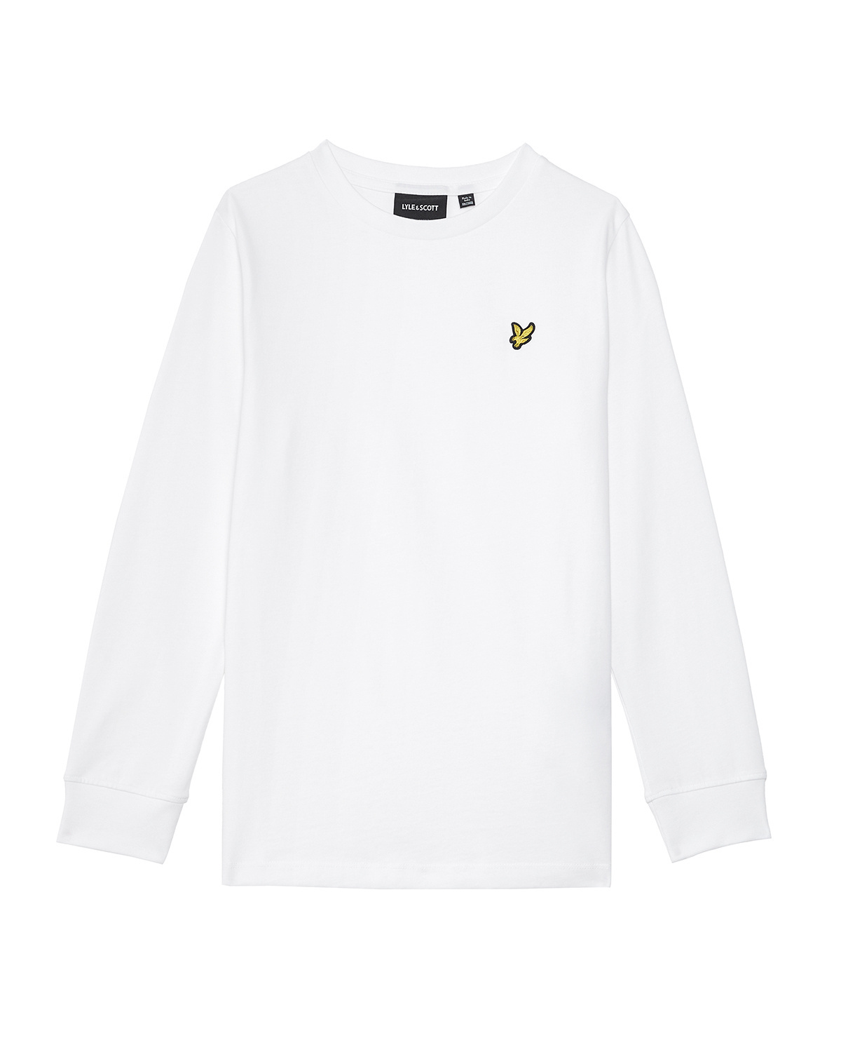 Lyle & Scott winter t-shirt jongens - wit - longsleeve afbeelding