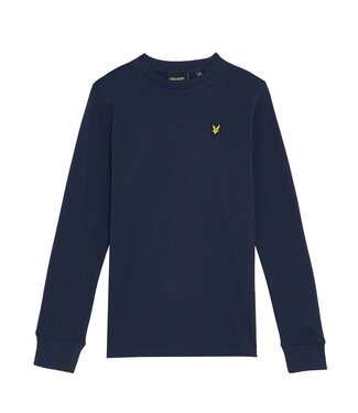 Lyle & Scott winter t-shirt jongens - navy blauw - longsleeve
