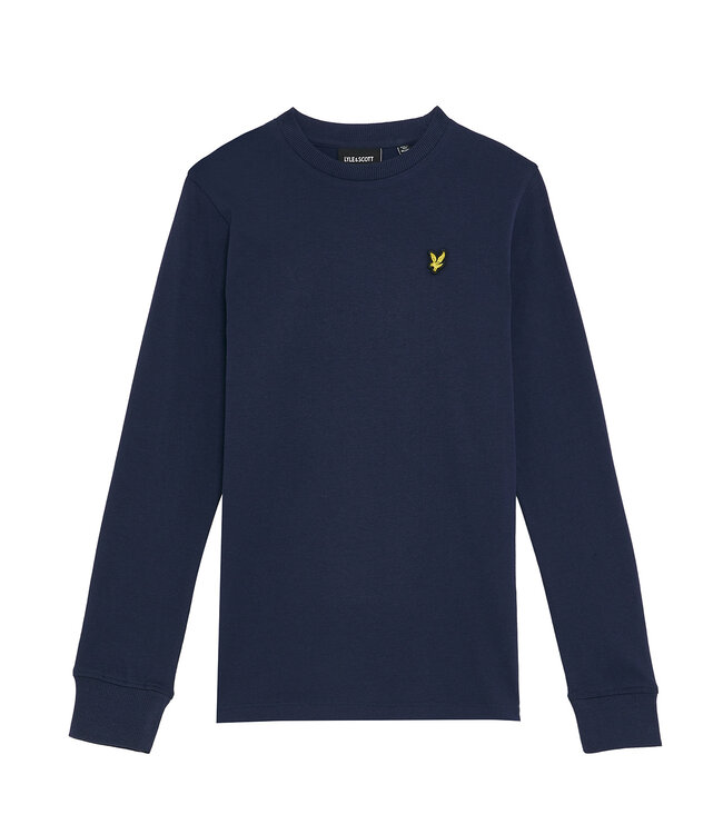 Lyle & Scott winter t-shirt jongens - navy blauw - longsleeve