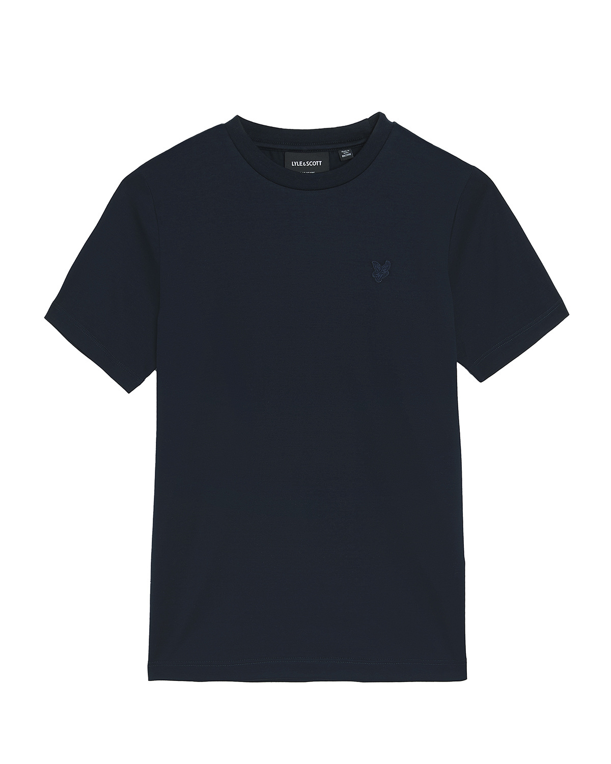 Lyle & Scott winter t-shirt jongens - donker navy blauw - Tonal afbeelding