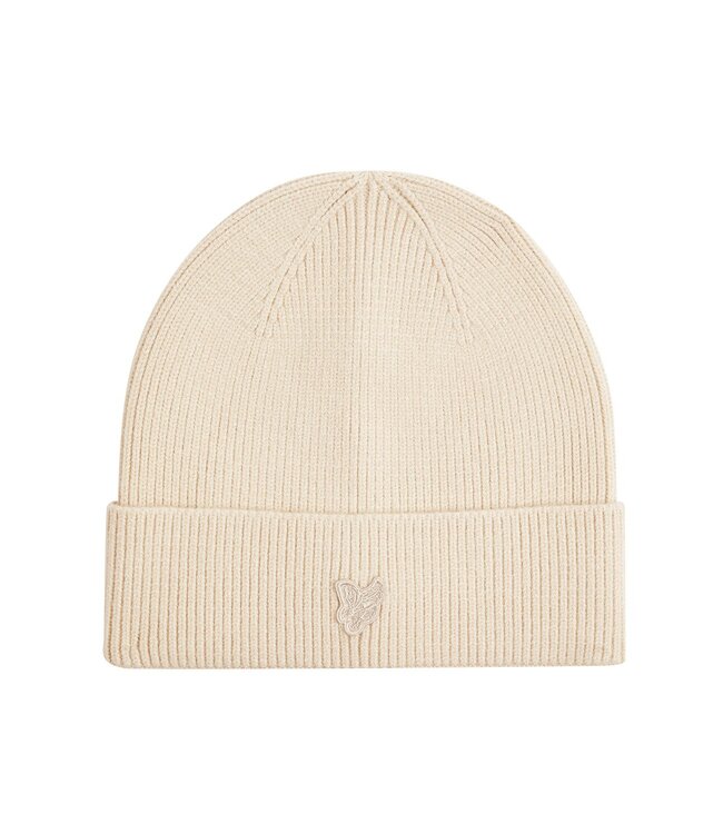 Lyle & Scott winter muts jongens - beige - Tonal Eagle