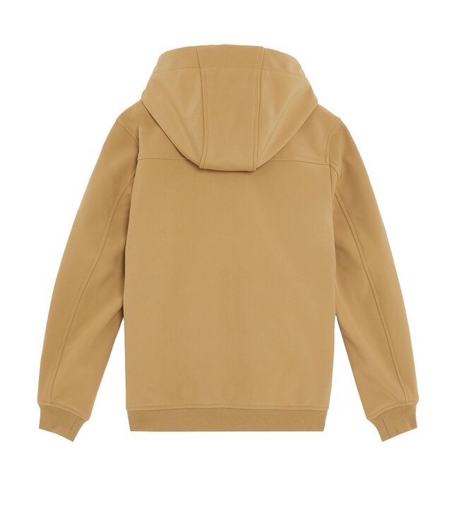 Lyle & Scott winter softshell jas jongens - bruin - capuchon