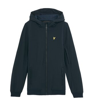 Lyle & Scott winter softshell jas jongens - donker navy blauw - capuchon