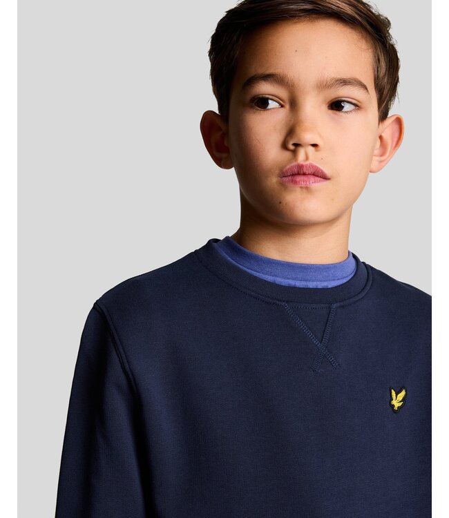 Lyle & Scott winter sweater jongens - navy blauw