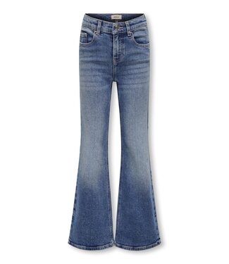 Kids ONLY winter jeansbroek meisjes - blauw - KogJuicy - flared fit