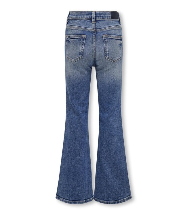 Kids ONLY winter jeansbroek meisjes - blauw - KogJuicy - flared fit