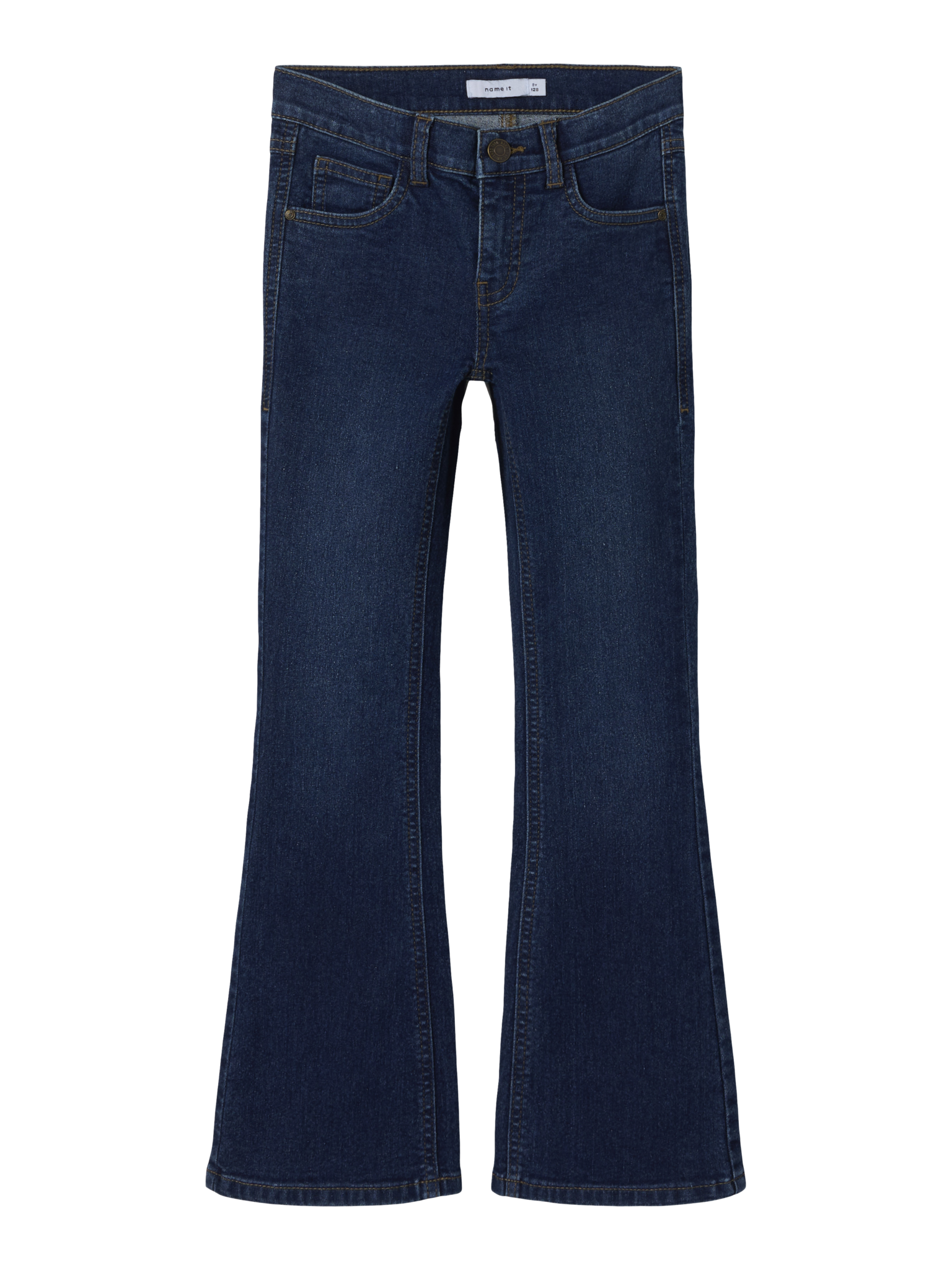 Name it winter jeansbroek meisjes - blauw - bootcut fit - NkfPolly afbeelding