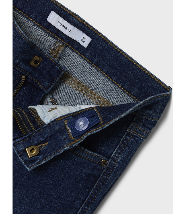 Name it winter jeansbroek meisjes - blauw - bootcut fit - NkfPolly