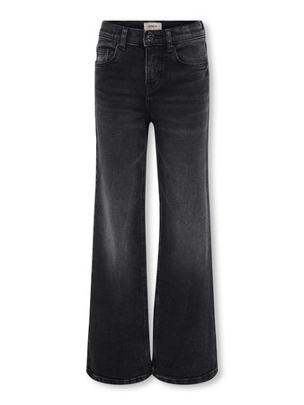 Kids ONLY winter jeansbroek meisjes - zwart - KogJuicy - wide leg fit afbeelding