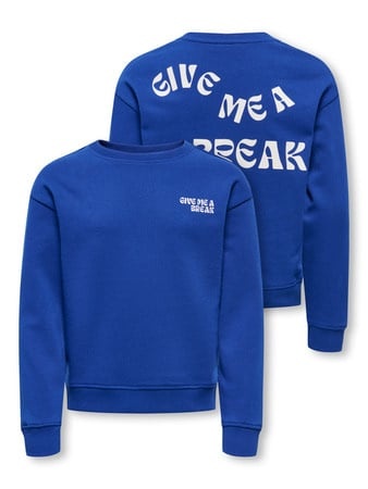 Kids ONLY winter sweater meisjes - blauw - KogCamine - regular fit afbeelding