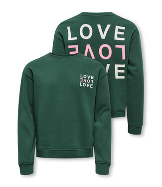 Kids ONLY winter sweater meisjes - groen - KogCamine - regular fit