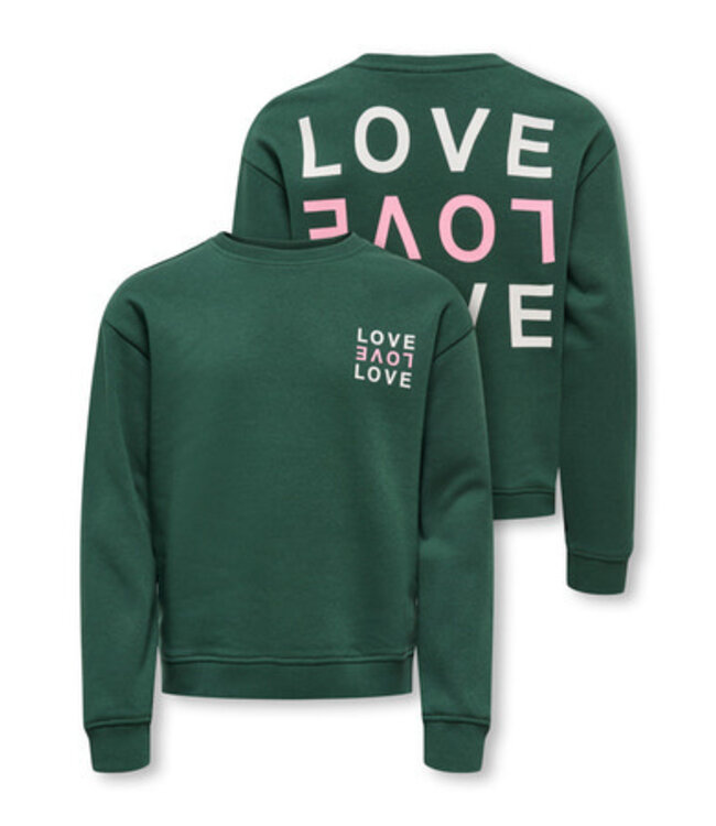 Kids ONLY winter sweater meisjes - groen - KogCamine - regular fit